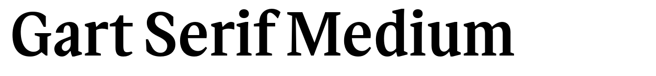 Gart Serif Medium